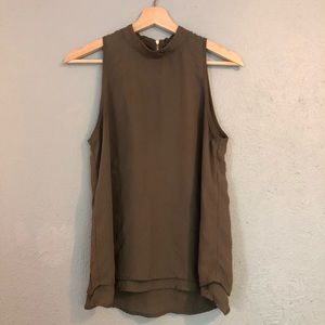 Sleeveless Mockneck Blouse